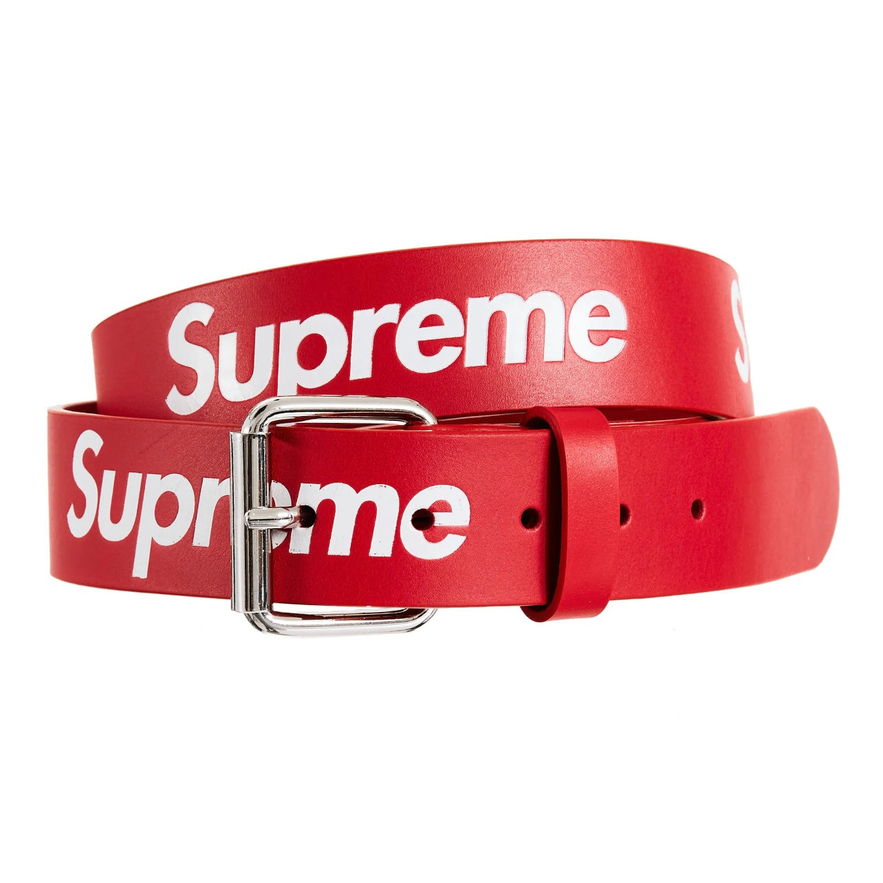 Louis Vuitton Red Supreme Belt