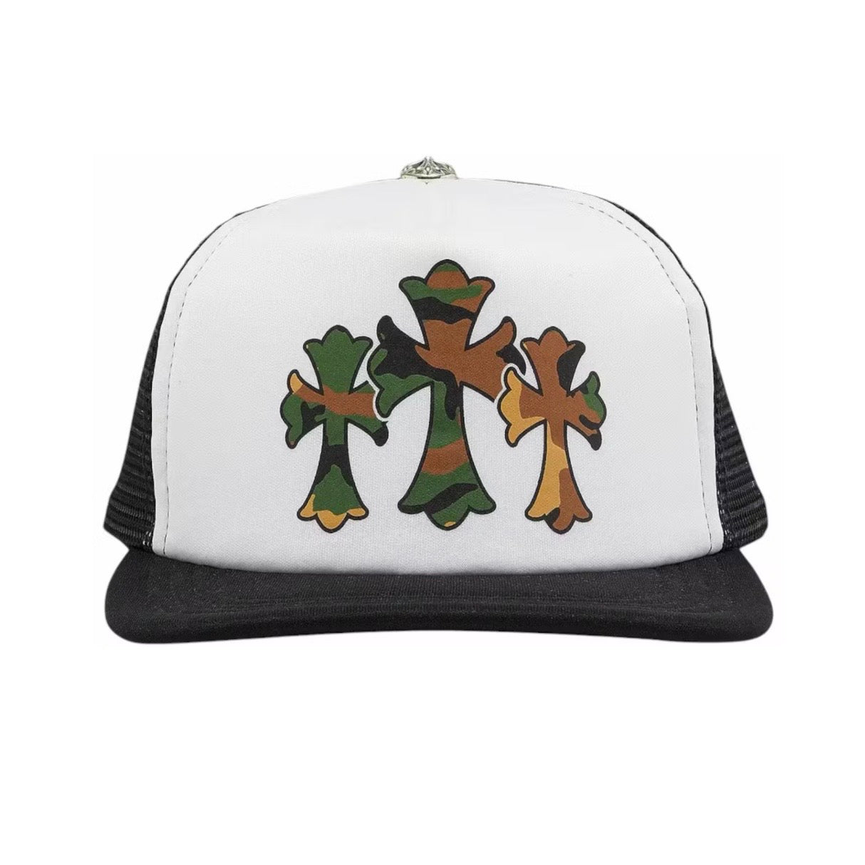 CHROME HEARTS TRIPLE CROSS CAMO TRUCKER