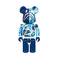 BE@RBRICK X BAPE ABC SHARK CAMO BLUE 200%