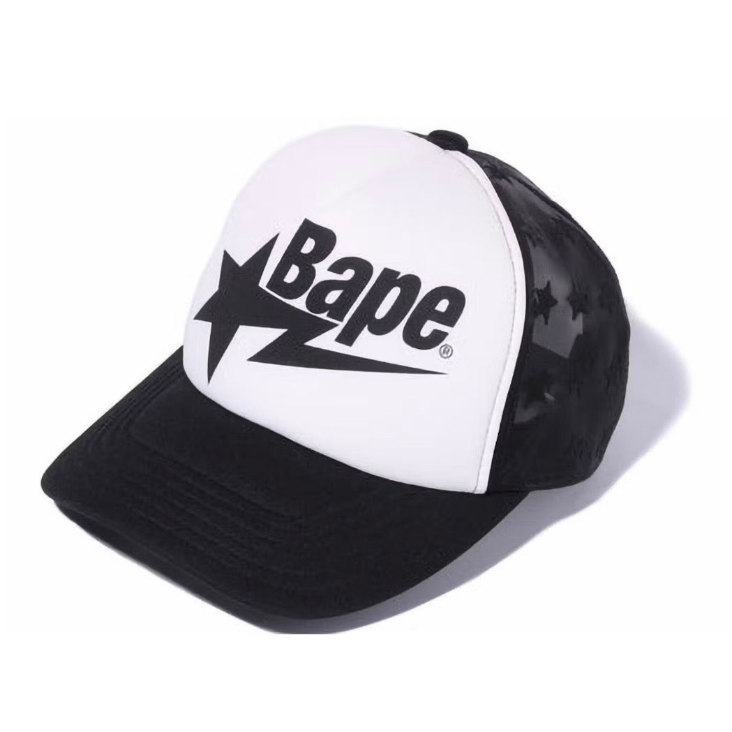 BAPE BAPESTA ALL OVER TRUCKER HAT