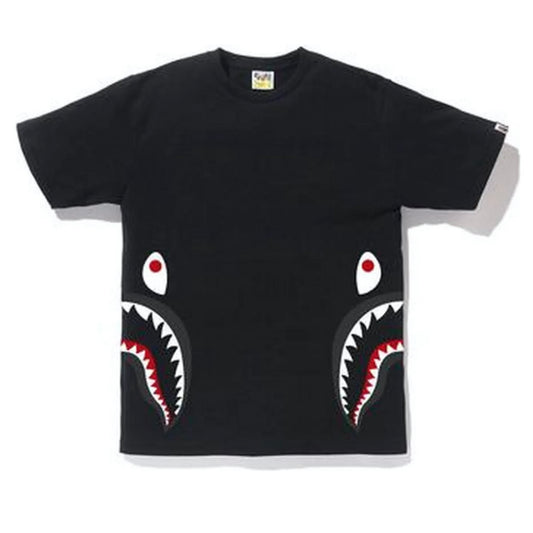 "GLITTER SIDE SHARK" BAPE TEE